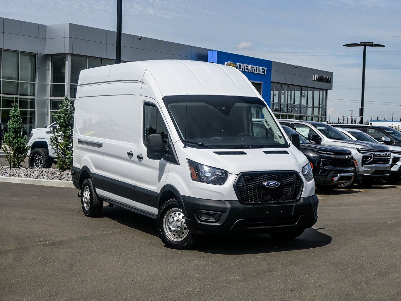 2025 Ford Transit Cargo Van T-250 148 Hi Rf 9070 GVWR AWD White Sherwood Park - photo #1