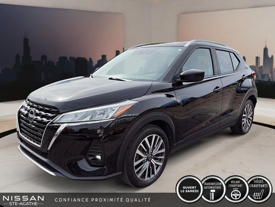 2024 Nissan Kicks SV TA | BAS KILOMÉTRAGE | UN SEUL PROPRIÉTAIRE | APPLE CARPLAY | BOÎTE AUTOMATIQUE Black