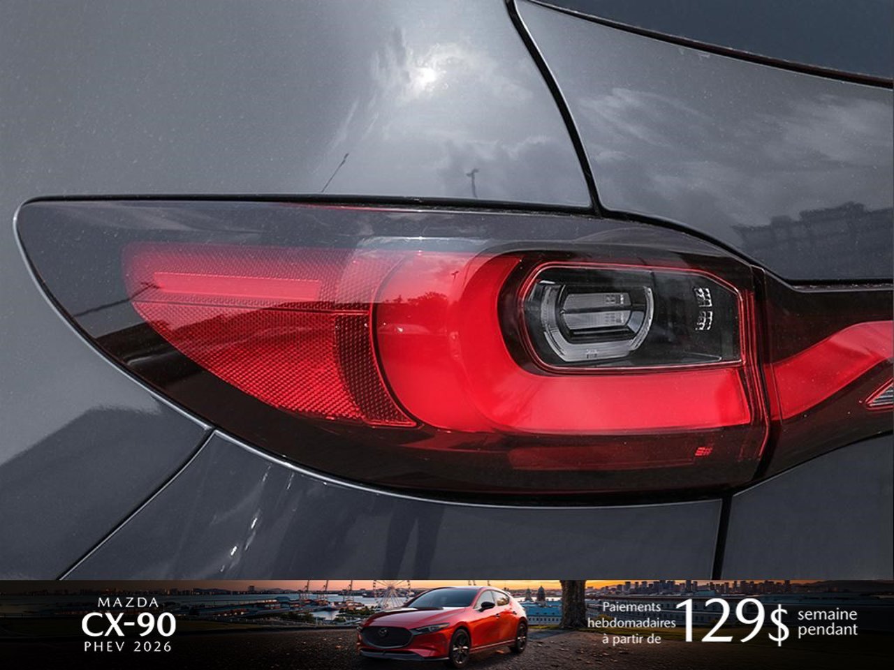 Mazda CX-90 hybride rechargeable JM3KKDHA5T1390848 2026 Gris mécanique métallisé Mirabel - photo #8