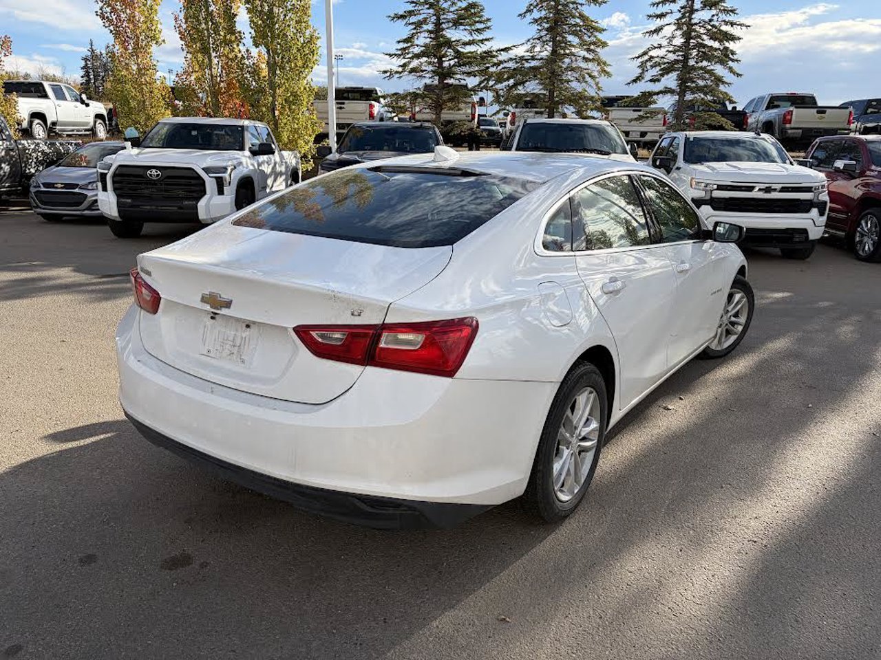 2018 Chevrolet Malibu 4dr Sdn LT w/1LT White Sherwood Park - photo #4