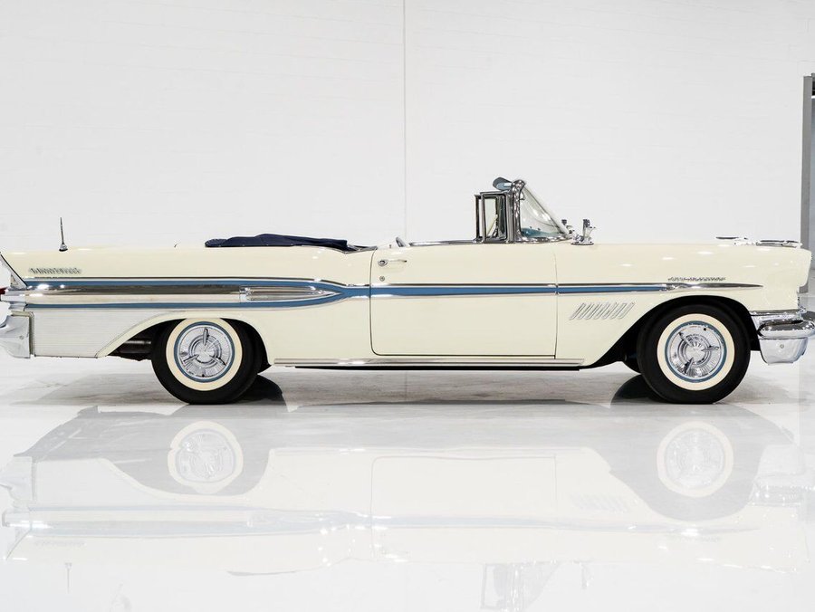 Pontiac Bonneville 1957 1957 Blanc