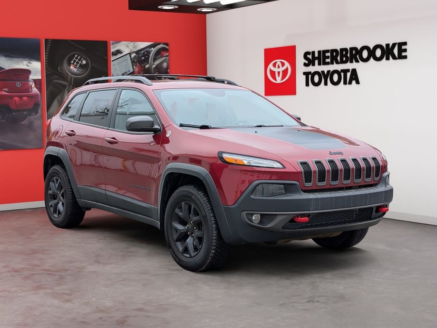 Jeep Cherokee Trailhawk/SIÈGES CHAUFFANTS ET VENTILLÉS/VOLANT CHAUFFANT/AC BIZONE 2017 Rouge