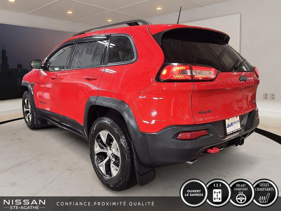 2017 Jeep Cherokee TRAILHAWK | JAMAIS ACCIDENTÉ | 4X4 | CUIR | TOIT OUVRANT | CAMÉRA DE RECUL Red