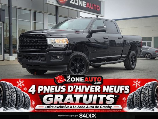 Ram 2500 Turbo Diesel Big Horn Ratio differentiel 3.73 + jamais accidenté 2022 Noir
