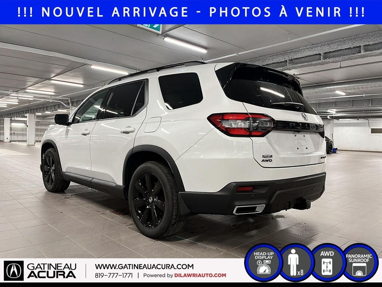2024 Honda Pilot Black Edition AWD White Ottawa & Gatineau - photo #7