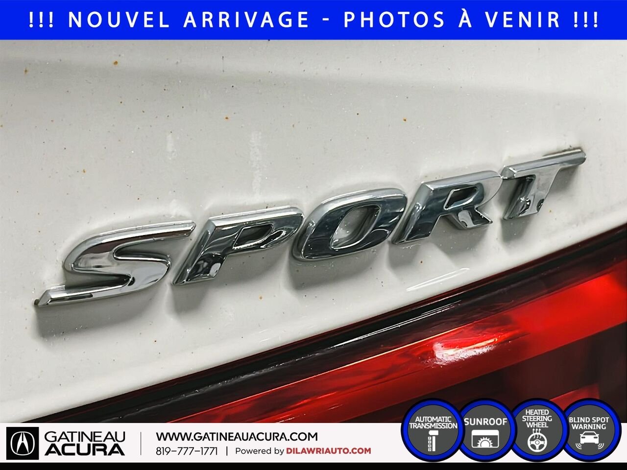 Honda Civic Sport 2024 Blanc Gatineau - photo #6