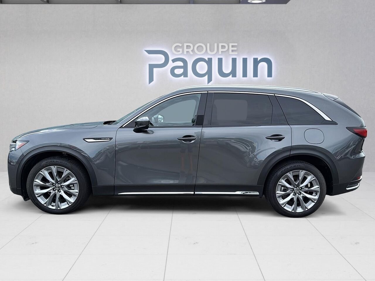 Mazda CX-90 hybride léger 2025 Gris Rouyn-Noranda - photo #4