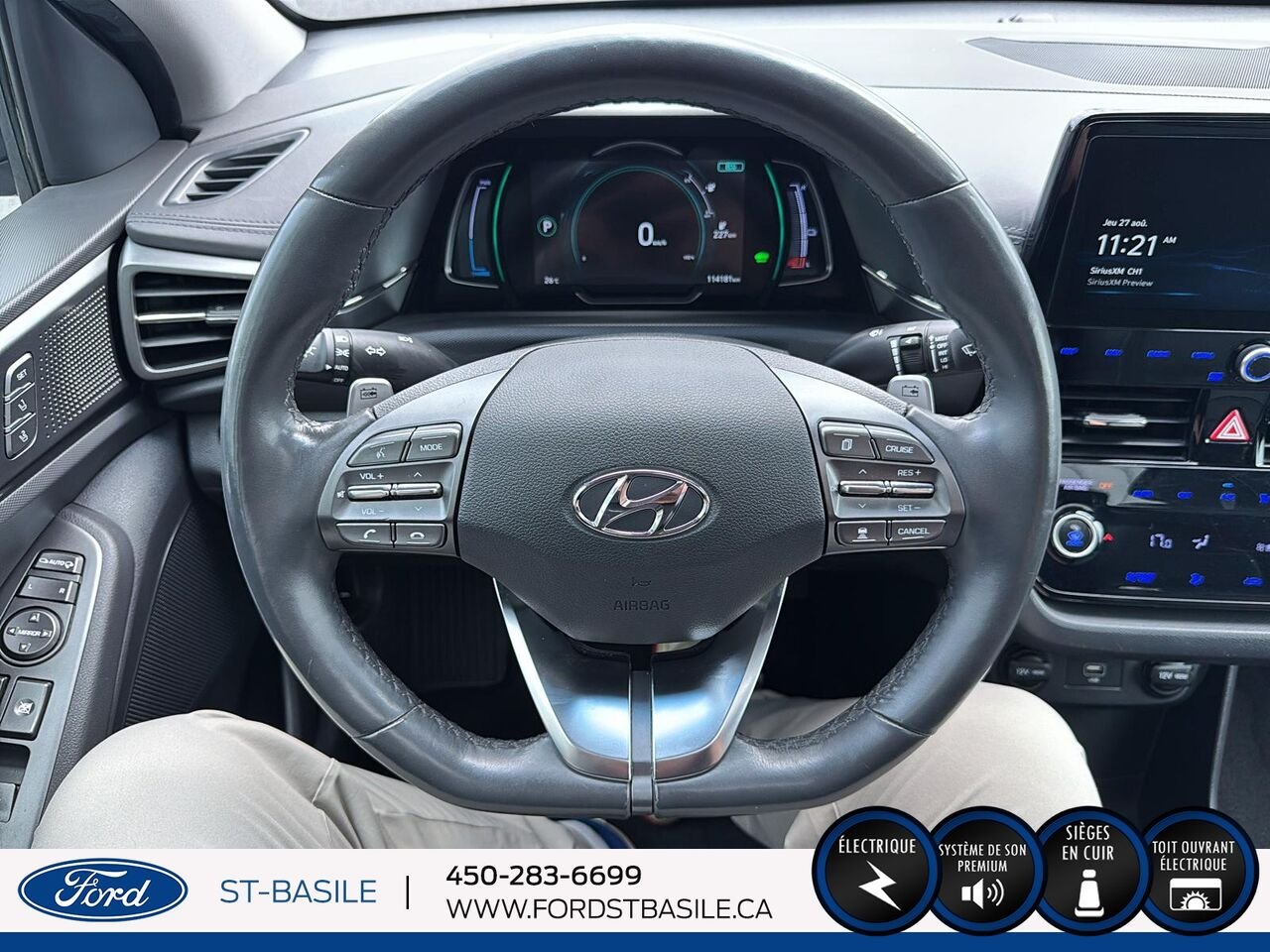 HYUNDAI Ioniq électrique 2020 Noir Saint-Basile-le-Grand - photo #21