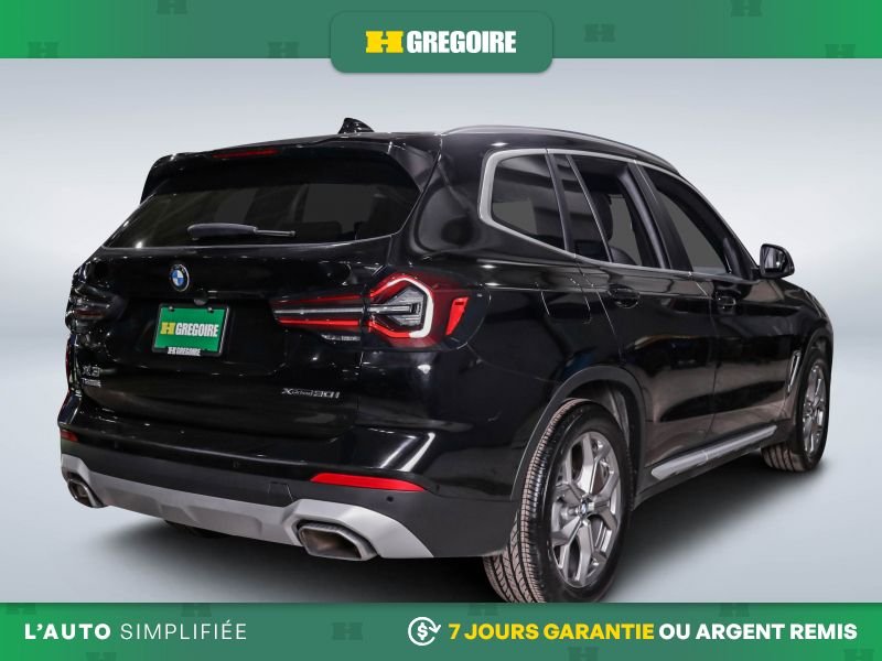 BMW X3 725546 | AWD AUTO A/C CUIR NAV MAGS CAM RECULE 2022 Noir Laval - photo #7