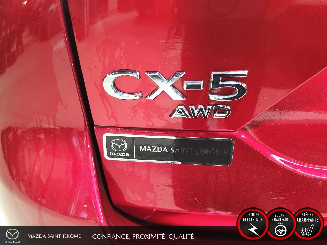 Mazda CX-5 GS | CUIR | AWD | MAGS | HAYON ÉLECTRIQUE | ACCÈS ET DÉMARRAGE SANS CLÉ 2025 Rouge Saint-Jérôme - photo #8