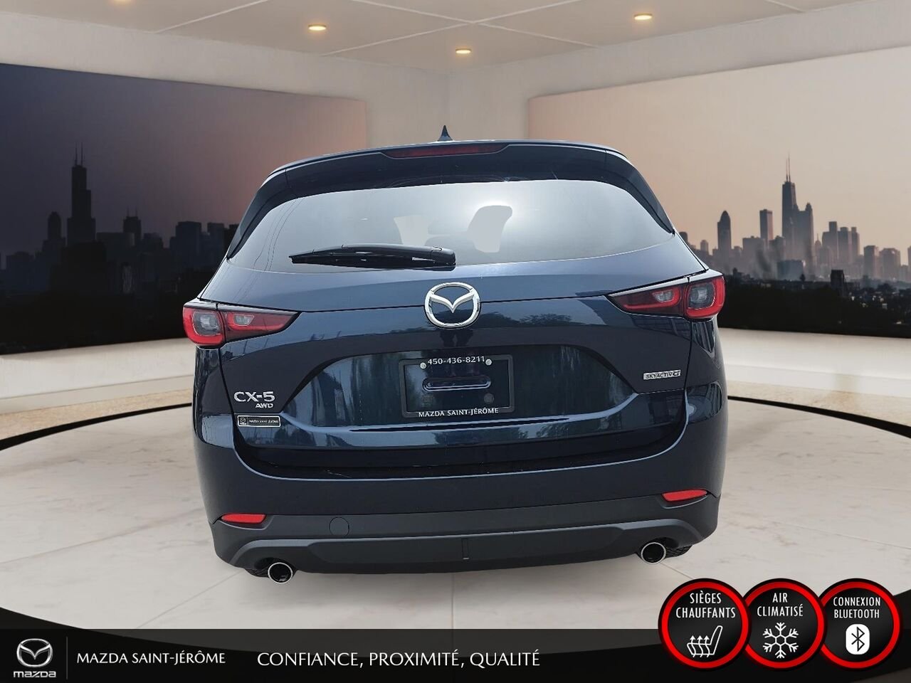 Mazda CX-5 GS | CUIR | AWD | MAGS | 2025 Bleu Saint-Jérôme - photo #5