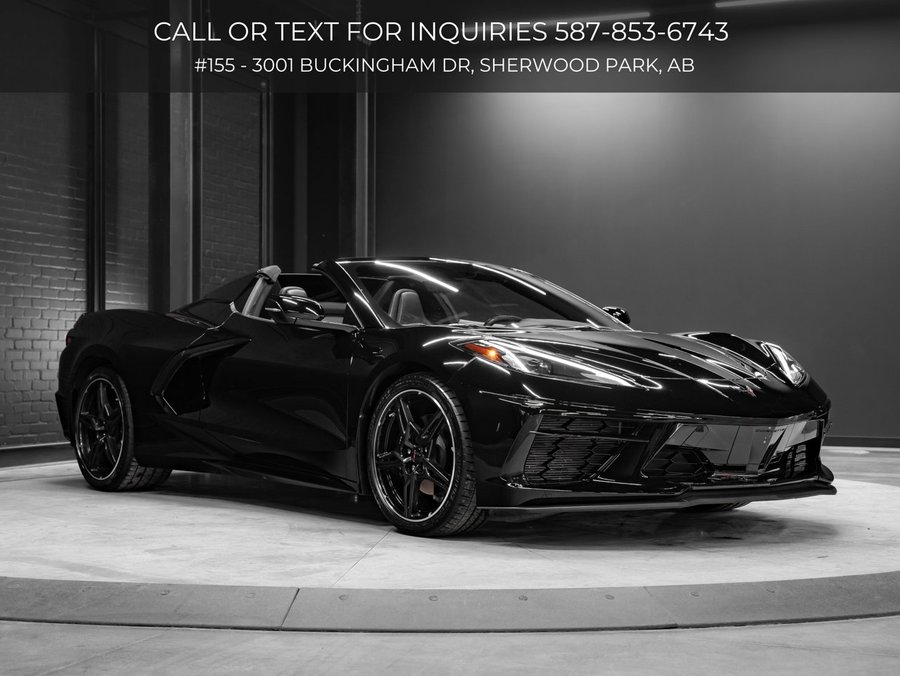 2022 Chevrolet Corvette 1LT | Retractable Hardtop | 6.2L Mid Engine | Carbon Flash Accents Black