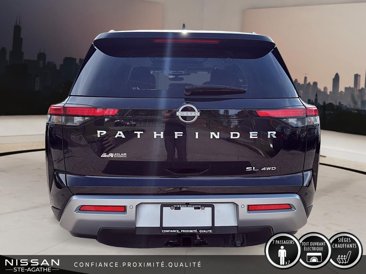 Nissan Pathfinder SL TI | CUIR | TOIT OUVRANT | NAVIGATION | ATTELAGE 6 000 LB 2024 Noir Saint-Jérôme - photo #3