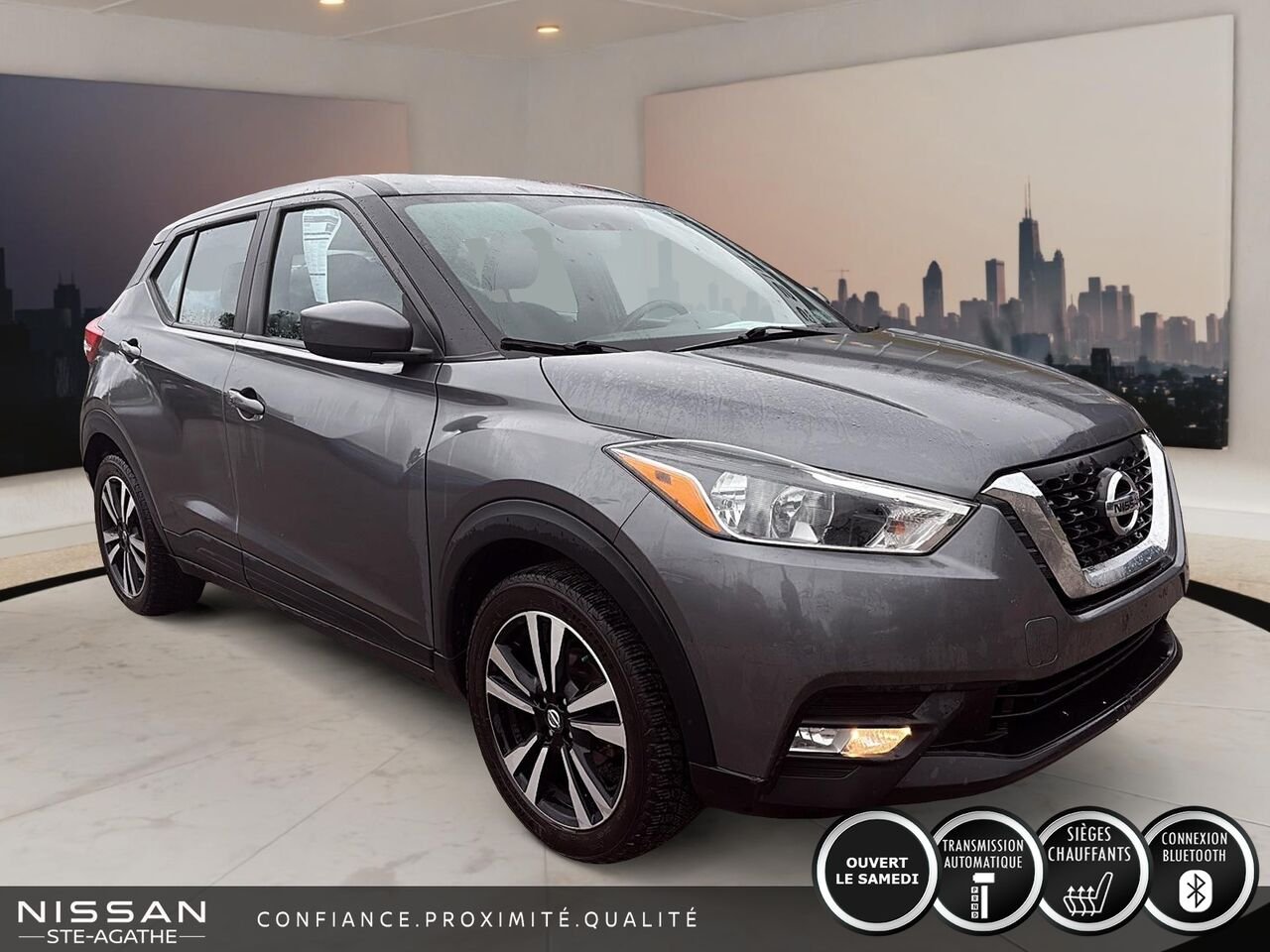 Nissan Kicks 2019 Gris Ste-Agathe des Monts - photo #2