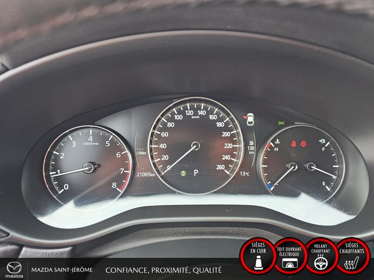 Mazda CX-30 GS LUXURY | 1 PROPRIÉTAIRE | JAMAIS ACCIDENTÉ | CUIR | TOIT OUVRANT | AWD 2025 Blanc Saint-Jérôme - photo #15