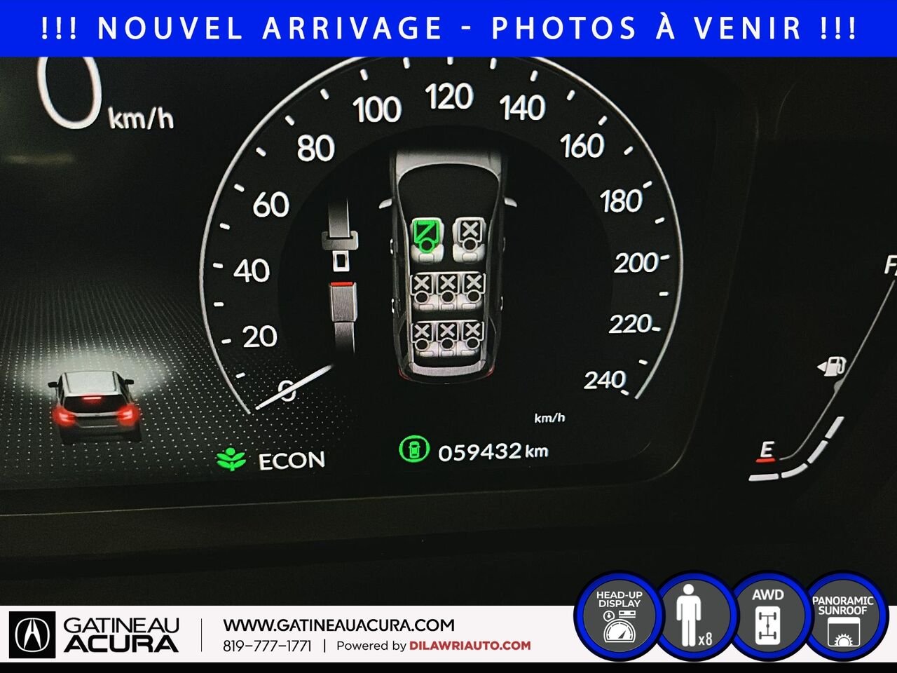 2024 Honda Pilot Black Edition AWD White Ottawa & Gatineau - photo #13