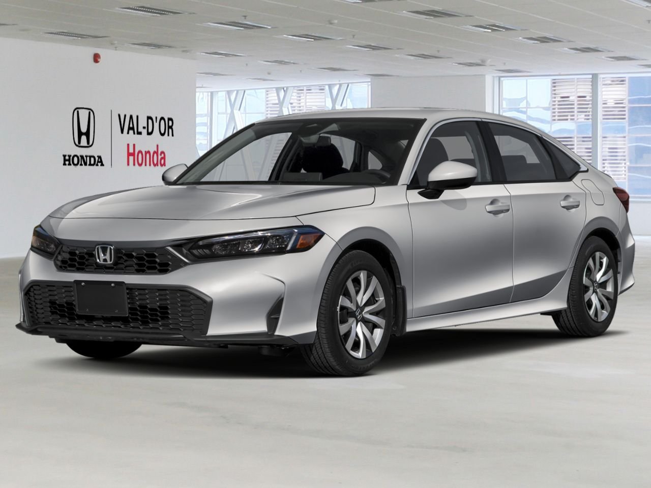 2026 HONDA Civic Sedan LX CVT Solar Reflection Silver Metallic Val-d'Or - photo #0