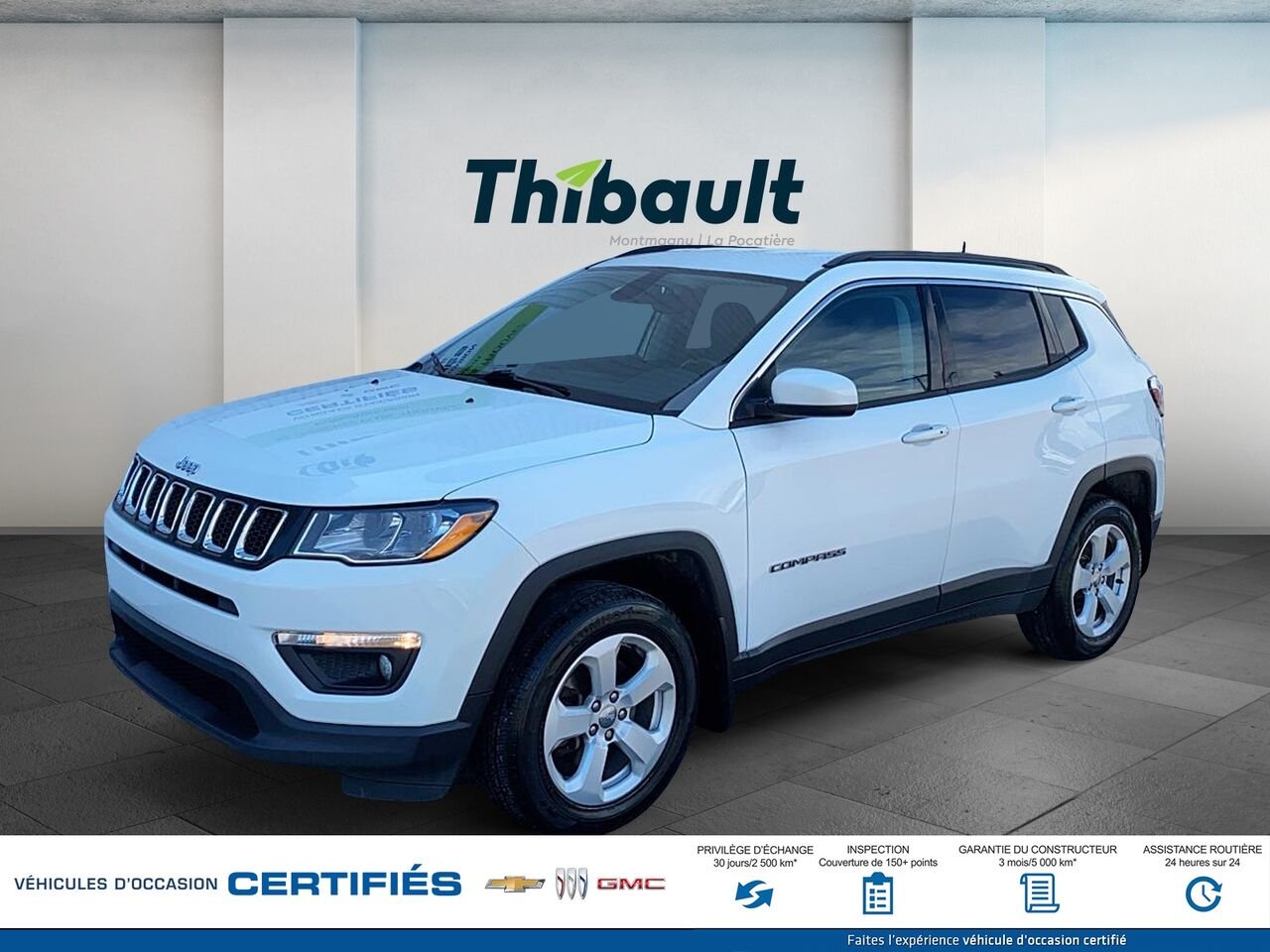 2020 JEEP COMPASS LATITUDE North 4x4 White Montmagny - photo #0