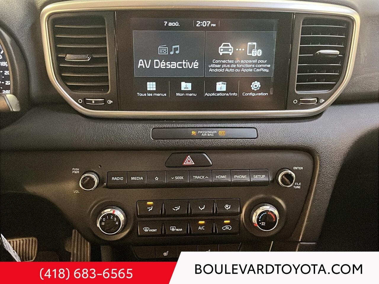 2021 Kia Sportage 99685B-105 | LX, AWD Red Québec - photo #11