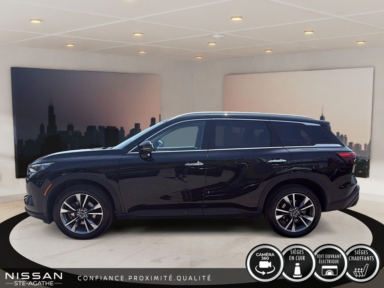 INFINITI QX60 LUXE | AWD | TOIT PANORAMIQUE | 7 PLACES | 2024 Noir Saint-Jérôme - photo #5