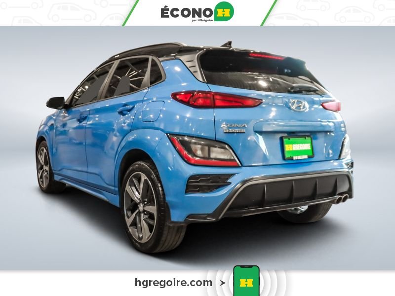 Hyundai Kona 822726 | N Line AWD AUTO GR ÉLEC A/C BLUETOOTH CAMÉRA MAGS 2022 Bleu Laval - photo #5
