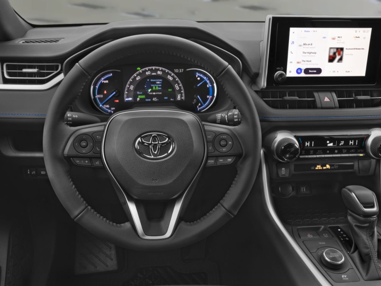 2025 Toyota RAV4 HYBRID SE AWD / HEATED SEATS / MOONROOF / ALLOY WHEELS / CARPLAY AND ANDROID AUTO Blue Mississauga - photo #7