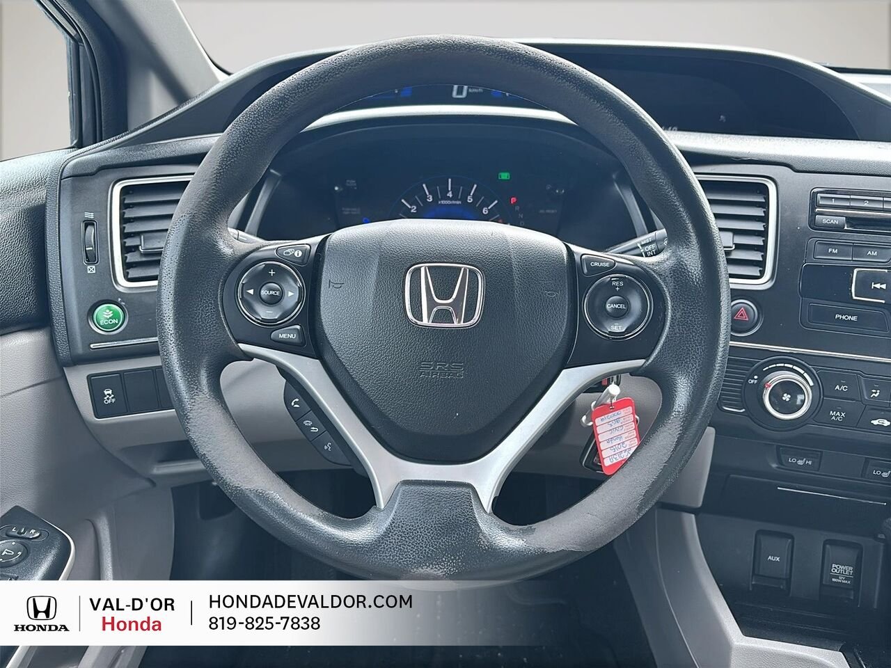 Honda Civic Berline LX 4 portes, boîte automatique 2015 Gris Val-d'Or - photo #7