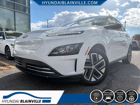 Hyundai Kona électrique Preferred TA avec toit bicolore 2023 Blanc