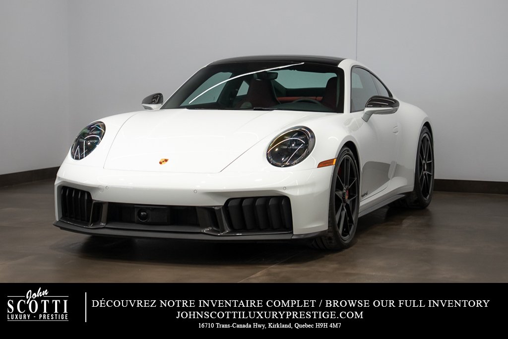 2026 Porsche 911 Carrera 4 GTS Coupe \\ NO LUXURY TAX White Kirkland - photo #0