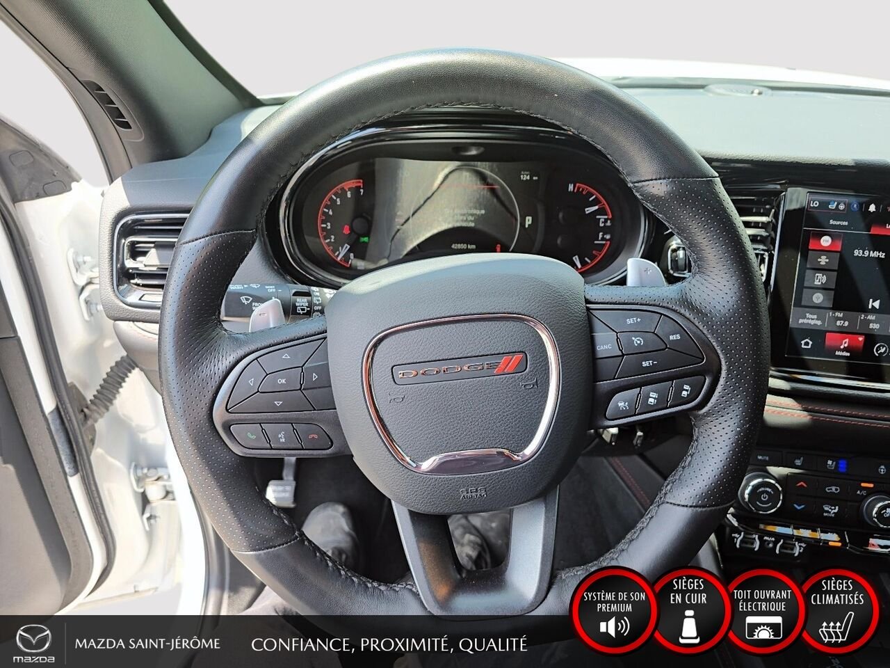 Dodge Durango R/T | BLACK TOP | GROUPE REMORQUAGE | TOIT OUVRANT | 2025 Blanc Saint-Jérôme - photo #14