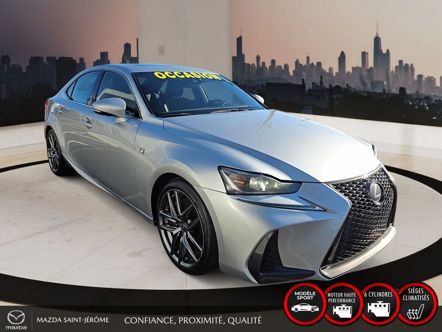 2019 Lexus IS 300 F SPORT | 1 PROPRIÉTAIRE | AWD | V6 | TOIT OUVRANT | CUIR Grey
