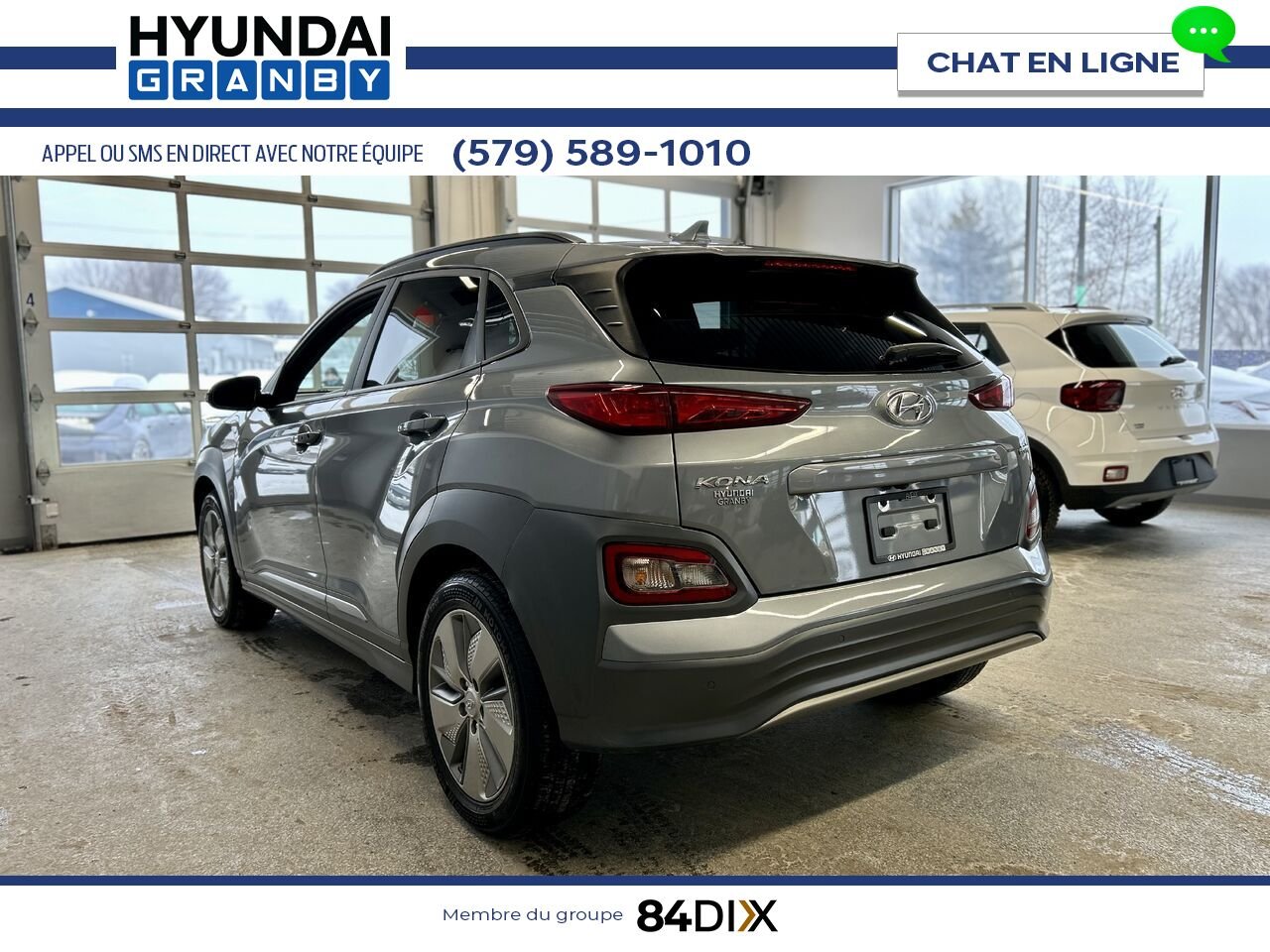 Hyundai Kona électrique 2021 Gris Granby - photo #4