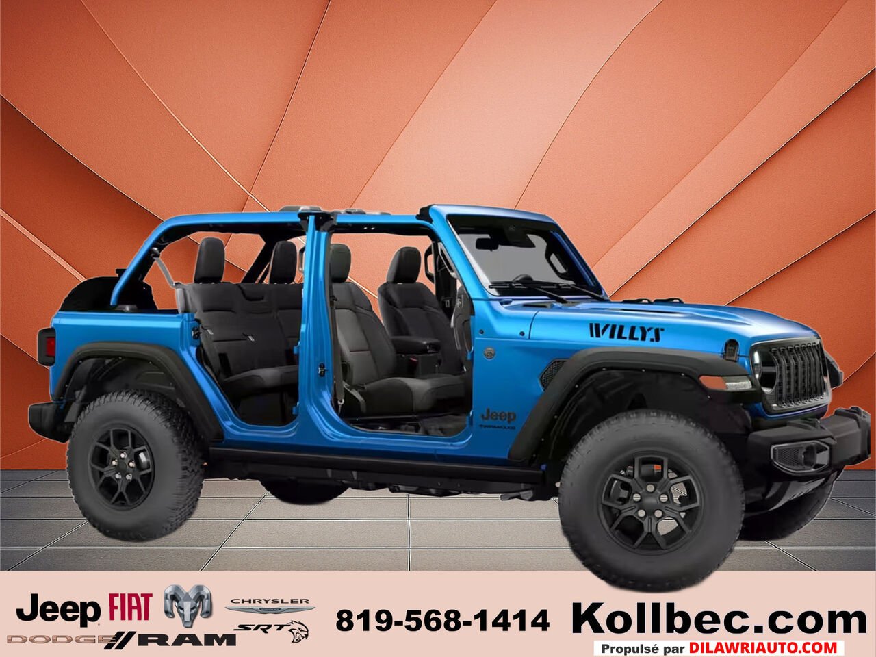 2026 JEEP Wrangler 26430 | Willys 4 portes 4x4 Hydro Blue Pearl Gatineau - photo #3