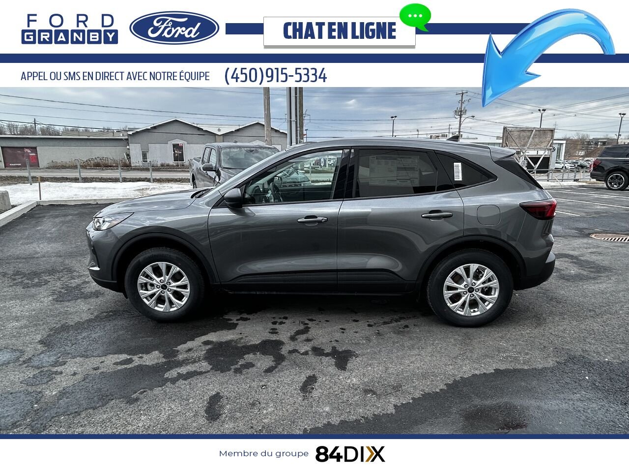 Ford Escape 2025 Gris carbonisé métallisé Granby - photo #5