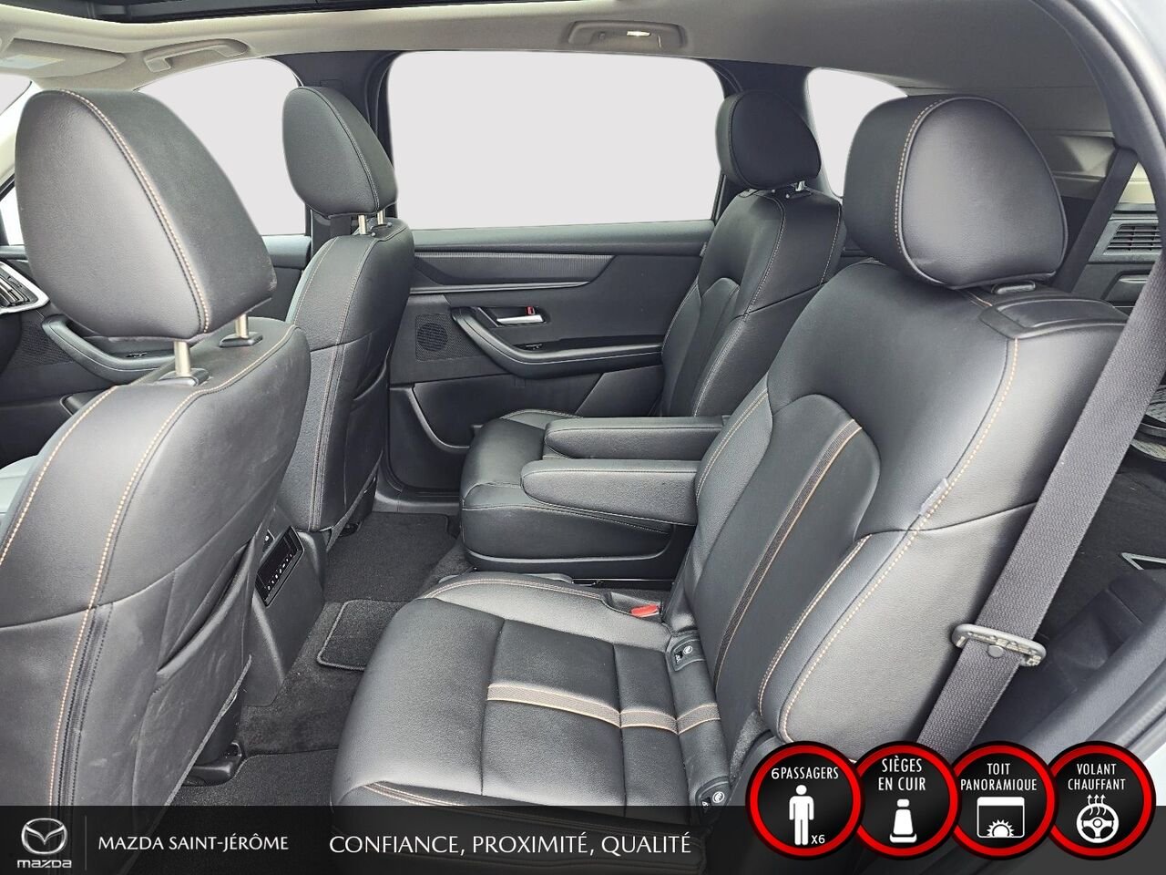 2024 Mazda CX-90 hybride rechargeable GS-L TI | 1 PROPRIÉTAIRE | HYBRIDE RECHARGEABLE | CUIR | HAYON ÉLECTRIQUE | DÉMARRAGE À DISTANCE Silver Saint-Jérôme - photo #20