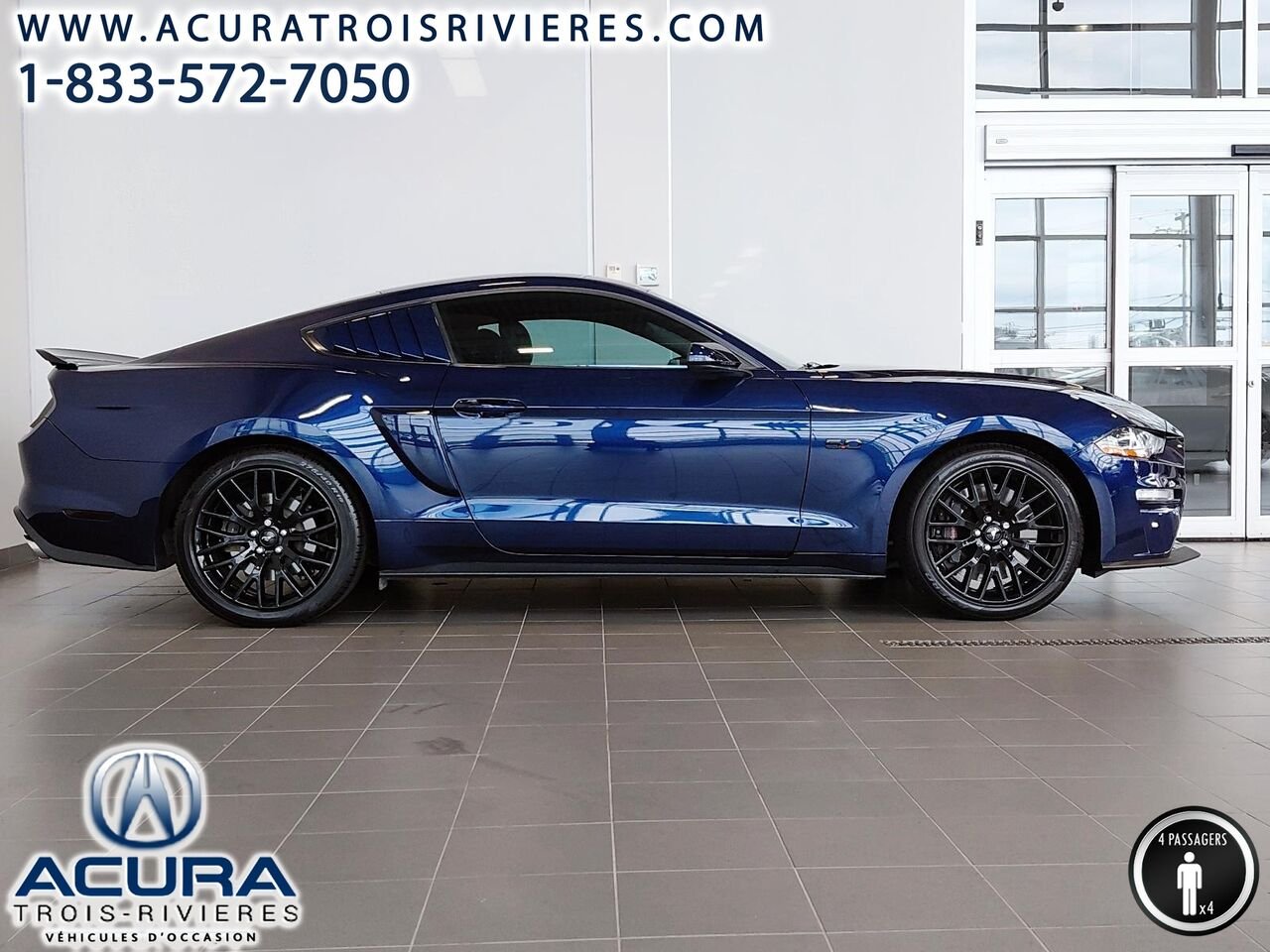 2018 Ford Mustang GT 5.0 LITRES Blue Trois-Rivières - photo #2