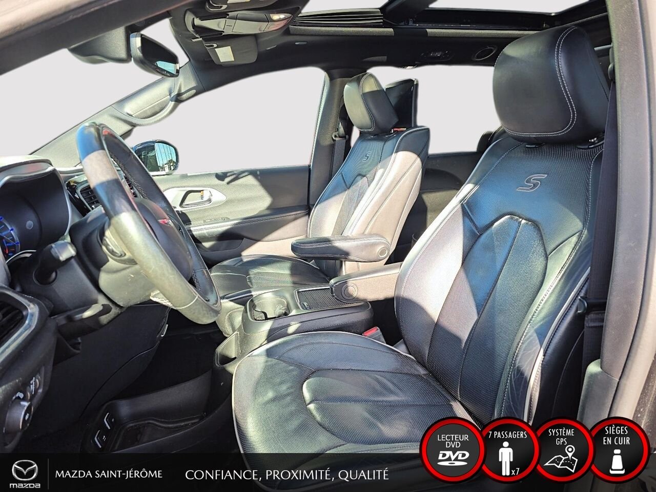 2020 Chrysler Pacifica Hybrid LIMITED S | JAMAIS ACCIDENTÉ | HYBRIDE RECHARGEABLE | TOIT PANO | CUIR | TV/DVD Black Saint-Jérôme - photo #17