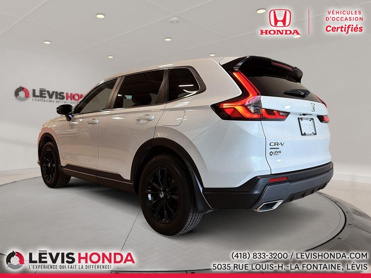 2025 Honda CR-V hybride EX-L Traction Intégrale White Lévis - photo #7