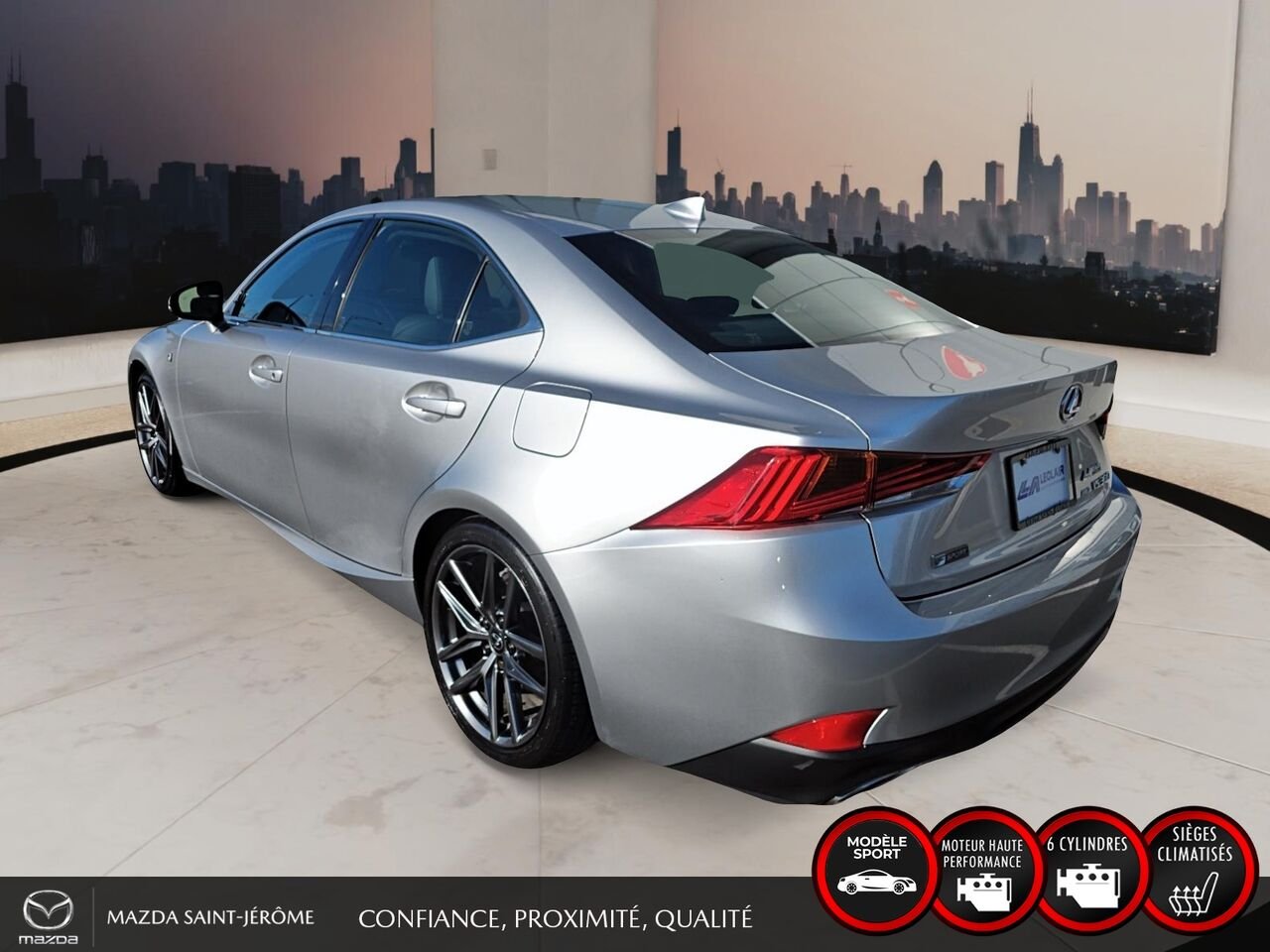Lexus IS 300 F SPORT | 1 PROPRIÉTAIRE | AWD | V6 | TOIT OUVRANT | CUIR 2019 Gris Saint-Jérôme - photo #8