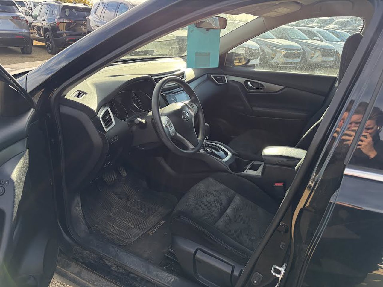 2015 Nissan Rogue AWD 4dr S Black Sherwood Park - photo #6