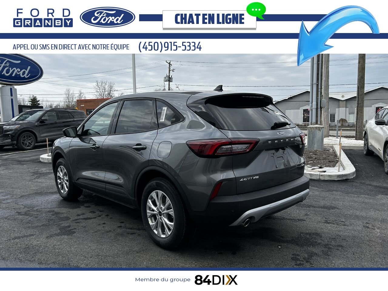 Ford Escape 2025 Gris carbonisé métallisé Granby - photo #4