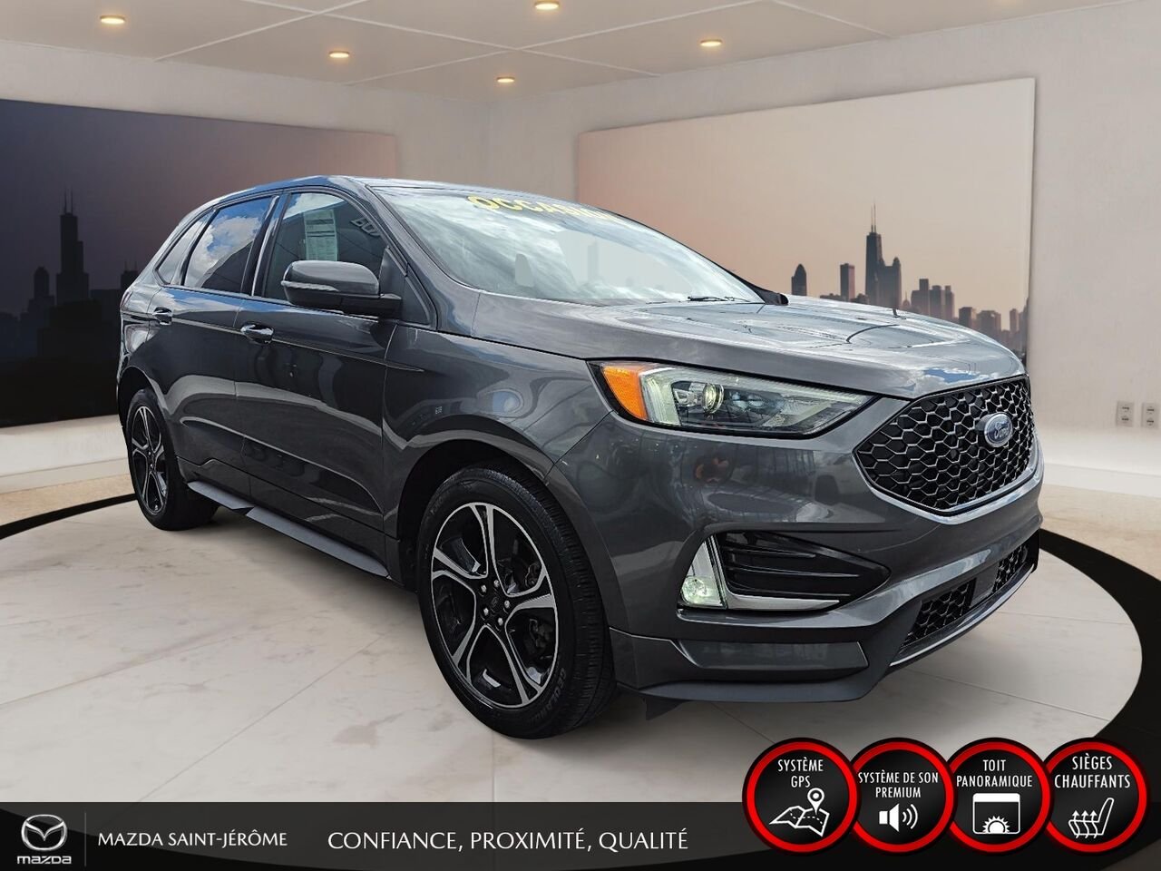 2020 Ford Edge Grey Ste-Agathe des Monts - photo #3