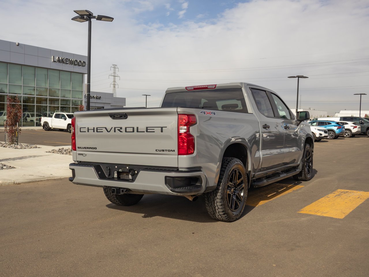 2024 Chevrolet Silverado 1500 4WD Crew Cab 147 Custom Grey Sherwood Park - photo #9