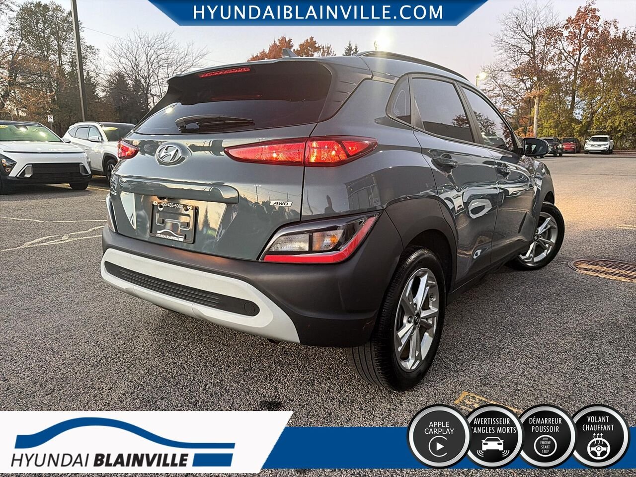 2022 Hyundai Kona Green Blainville - photo #3