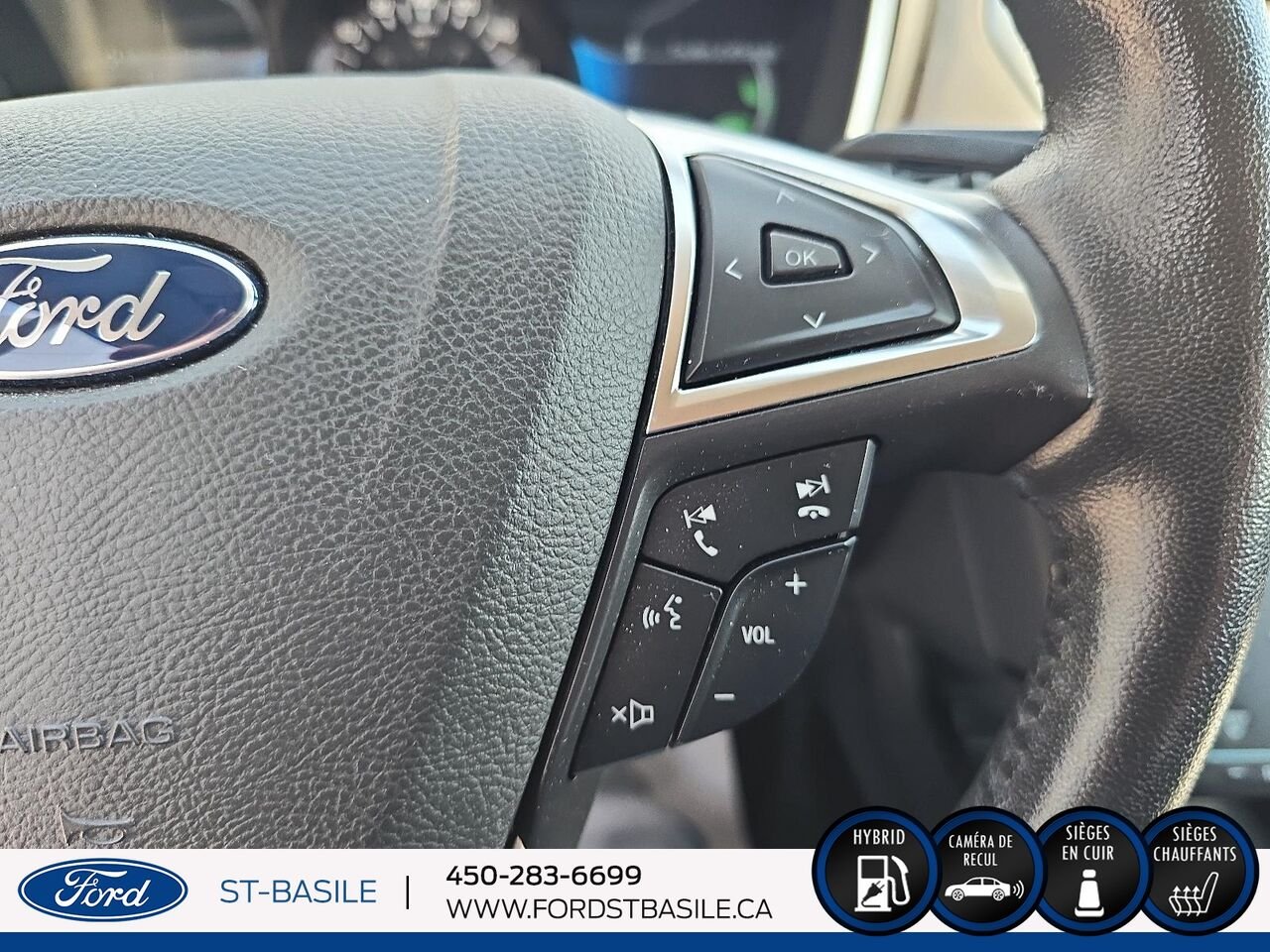 Ford FUSION HYBRIDE 2015 Blanc Saint-Basile-le-Grand - photo #27