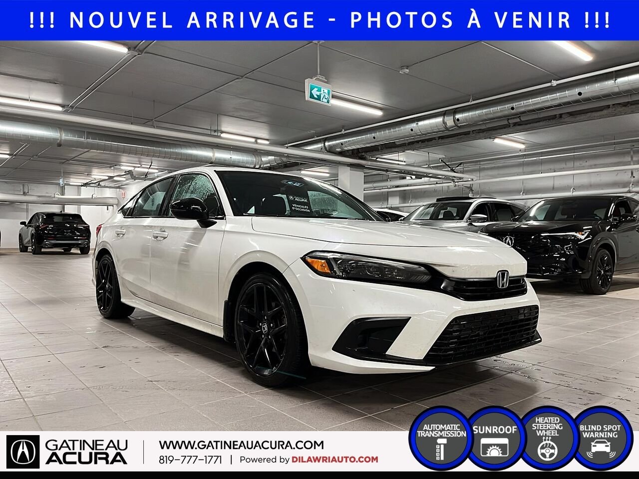 Honda Civic Sport 2024 Blanc Gatineau - photo #2