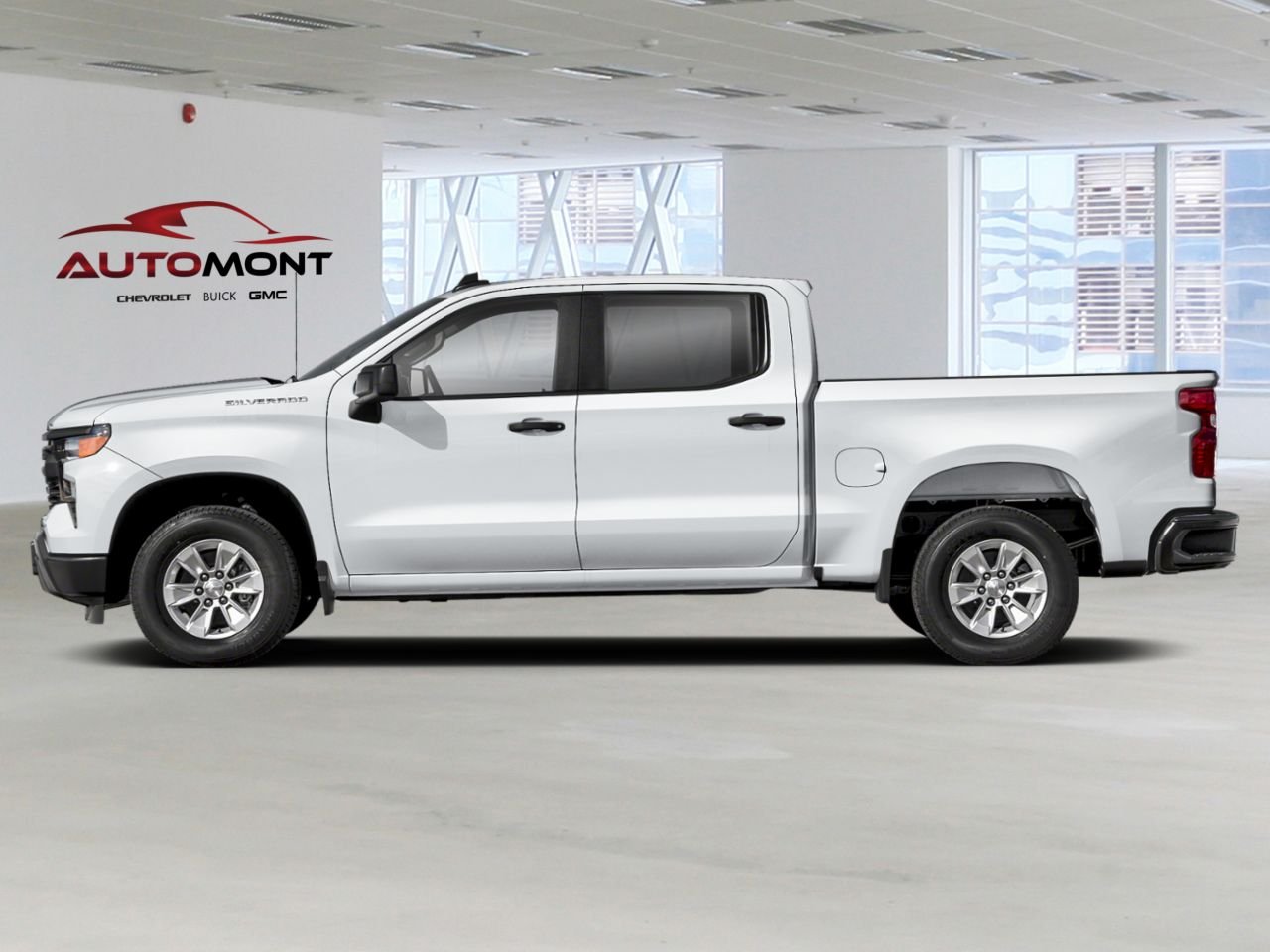 CHEVROLET Silverado 1500 K1500 SILVERADO CREW CAB CUSTOM STD/BOX (1CX) 2026 Blanc sommet Mont-Laurier - photo #1