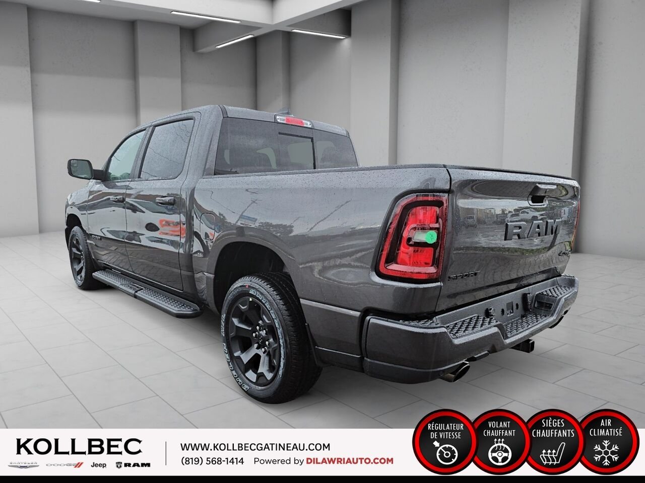 2026 RAM 1500 261440 | Sport cabine d'équipe 4x4 caisse de 5 pi 7 po Granite Crystal Metallic Gatineau - photo #18
