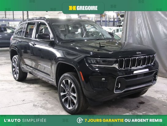 2023 Jeep Grand Cherokee Overland AWD AUTO A/C MAGS CUIR TOIT NAV CAM RECUL Black