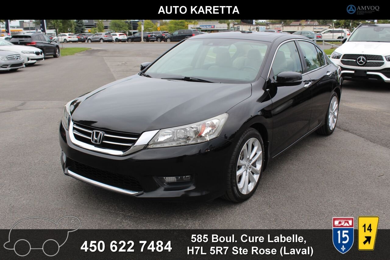 Honda Berline Accord VIN: 1HGCR3F96FA800221 2015 Noir Sainte-Rose - photo #0